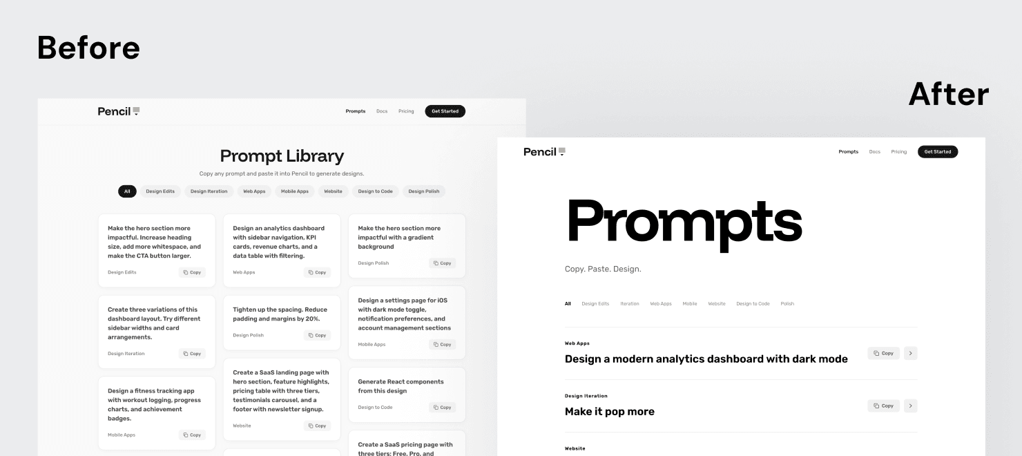 Prompt example